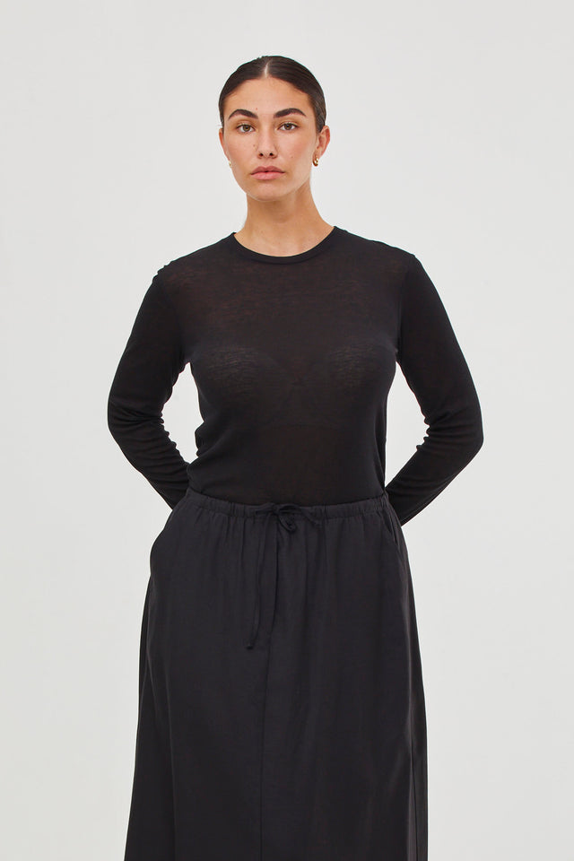 Vicky Cashmere Top Black