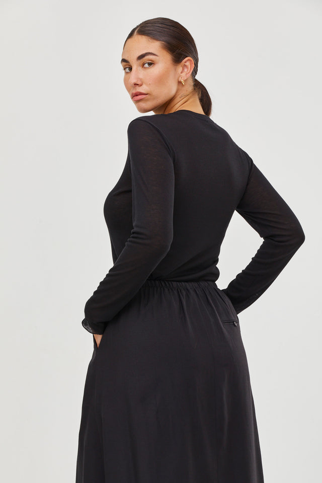 Vicky Cashmere Top Black