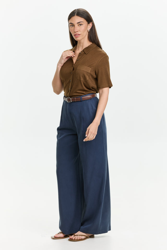 Oliver Tencel Pants Navy