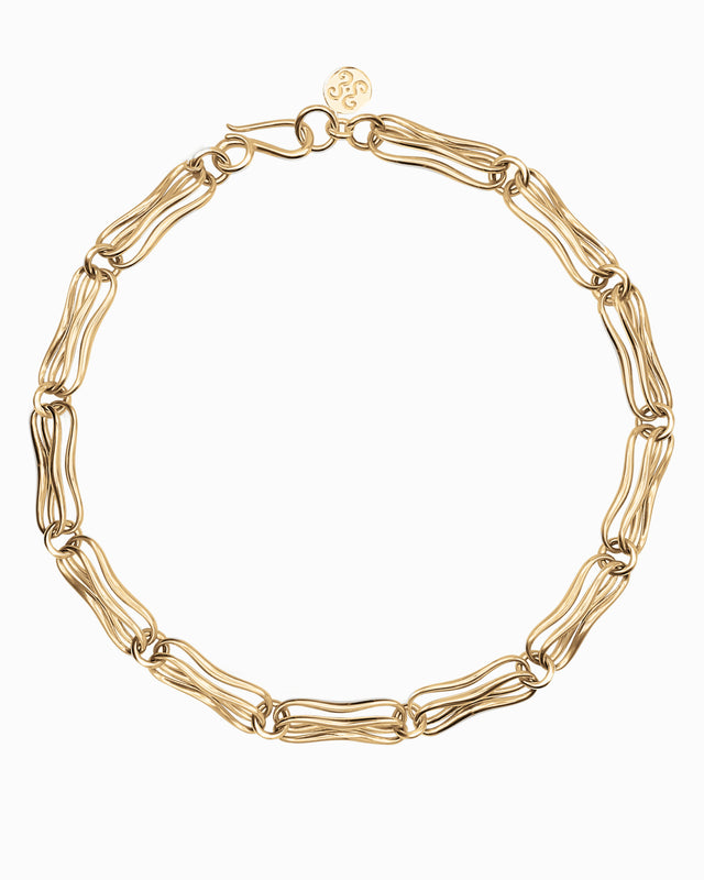 Gold Double Echo Necklace