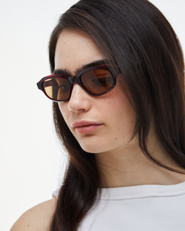 Ollu Agate Bordeaux Yellow