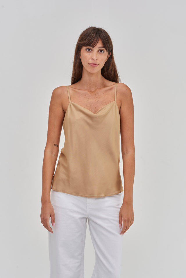 June Slip Tank Golden