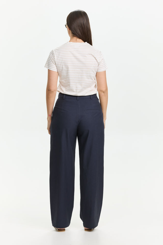 Noah Tencel Pants Navy Blue
