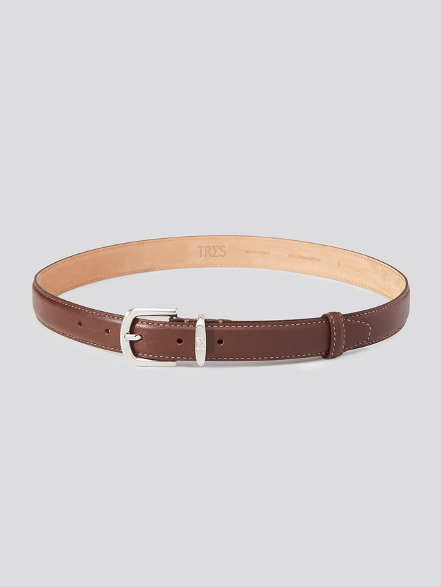 TRES Signature Belt Brown