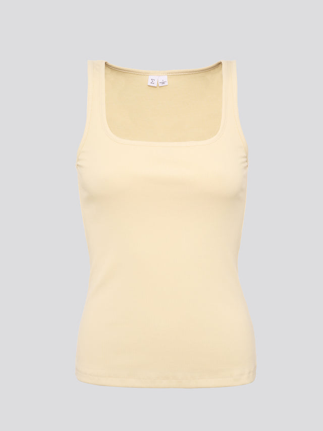 Chloe Tank Top Butter Yellow