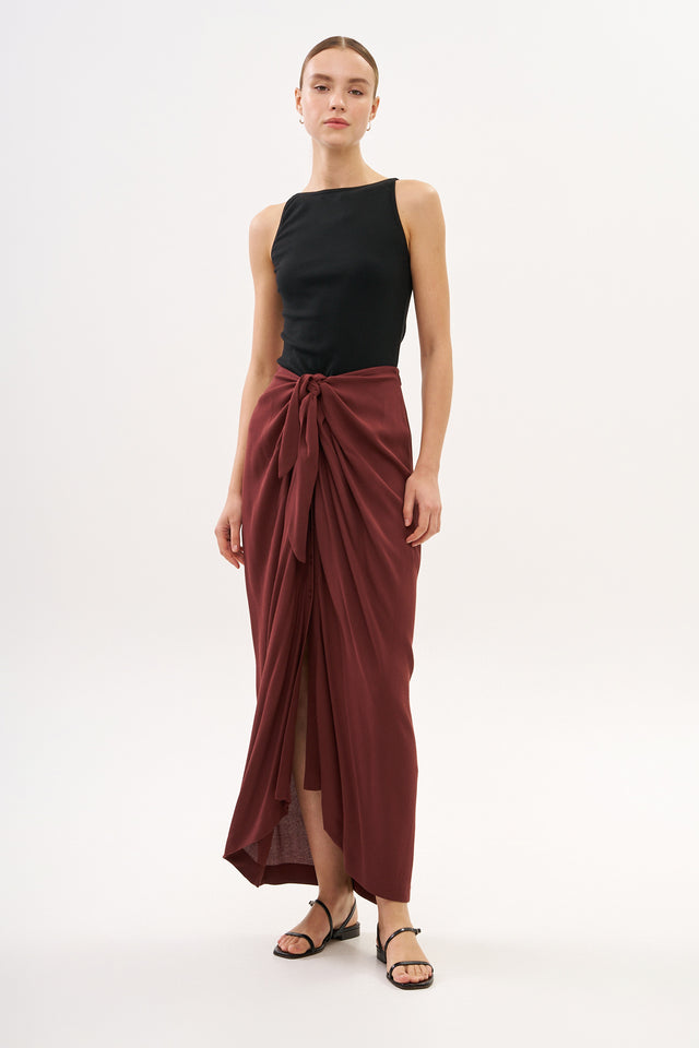 Jasmin Skirt Burgundy