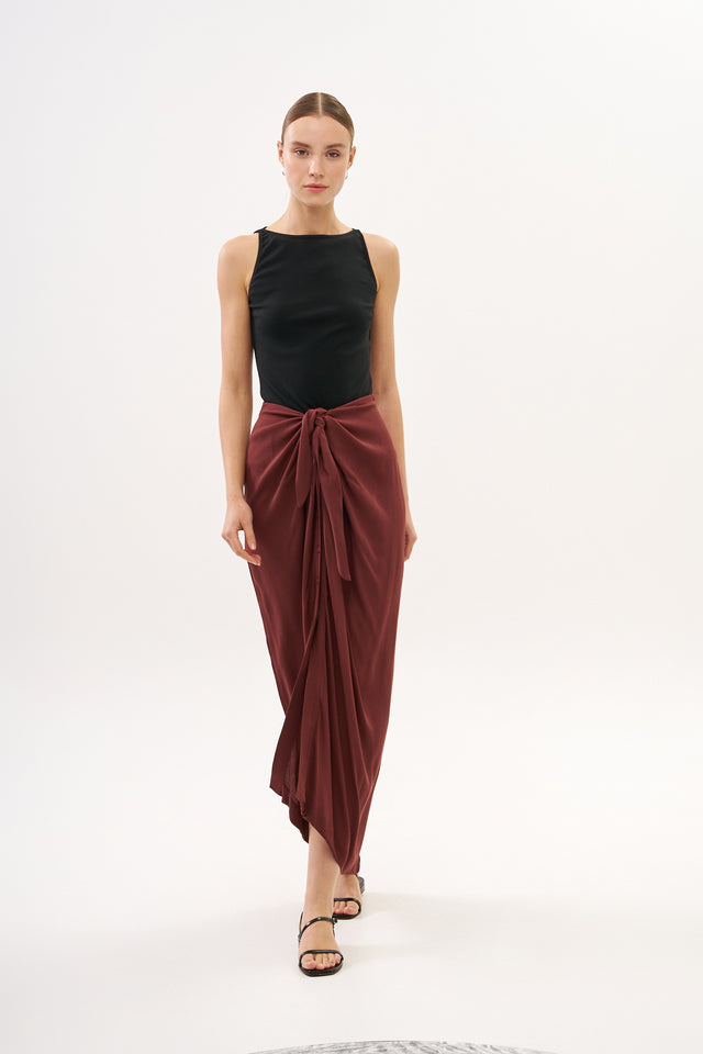 Jasmin Skirt Burgundy