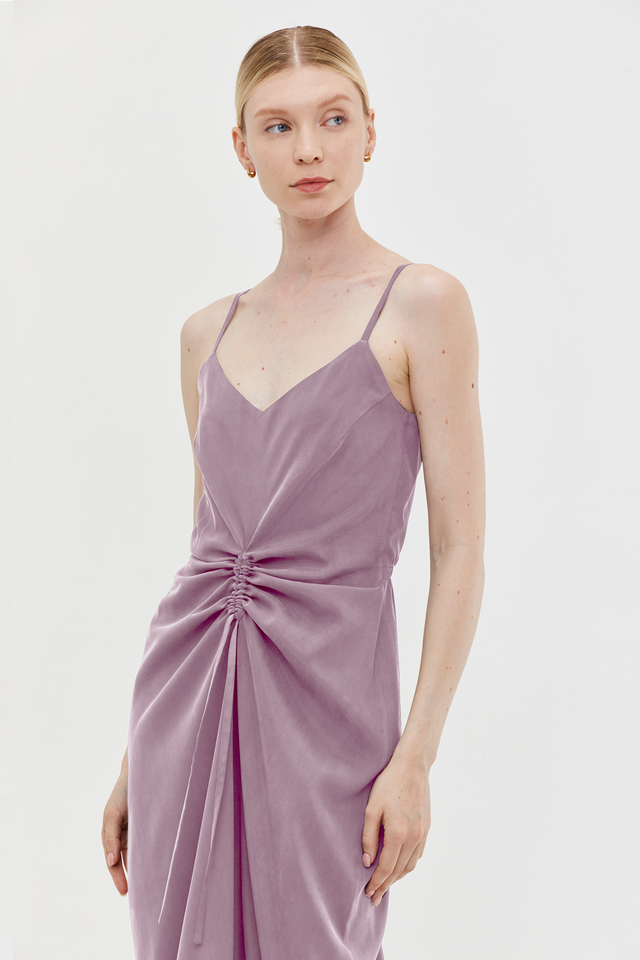 Nina Dress Cupro purple