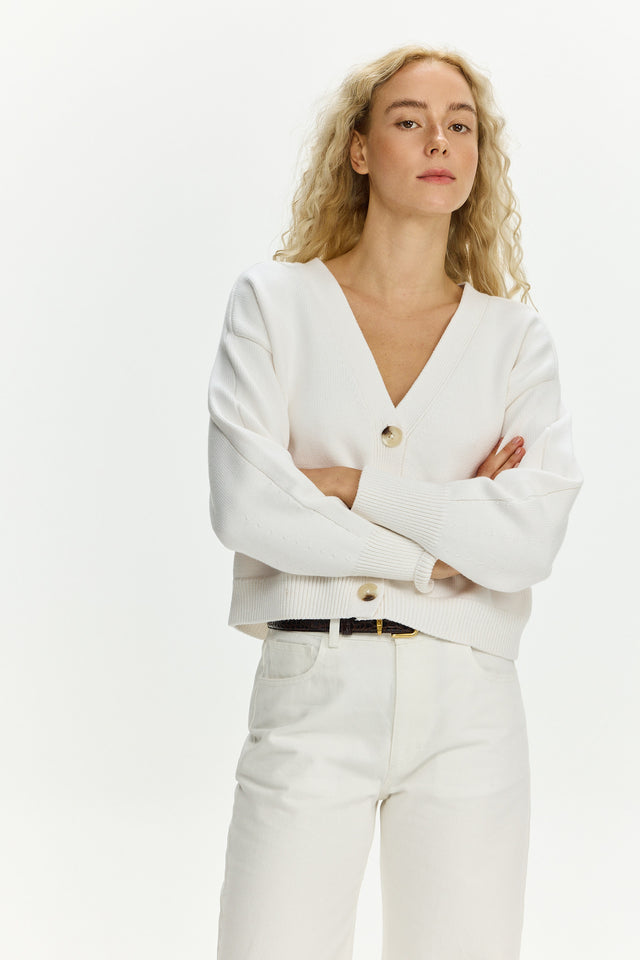 Mia Cardigan White