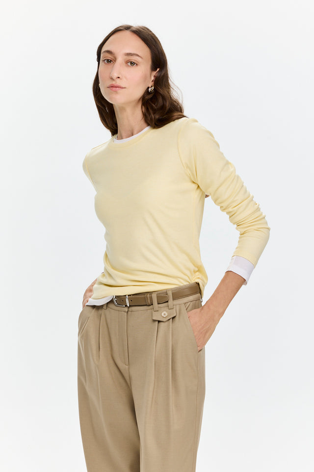 Mili Tencel Silk Top Yellow