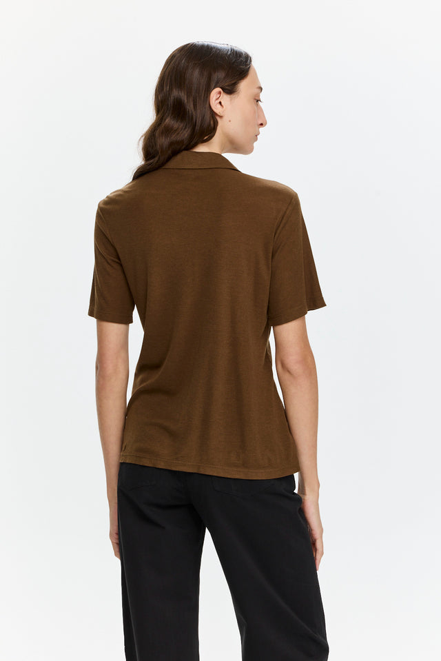 Alison Soft Blouse Brown