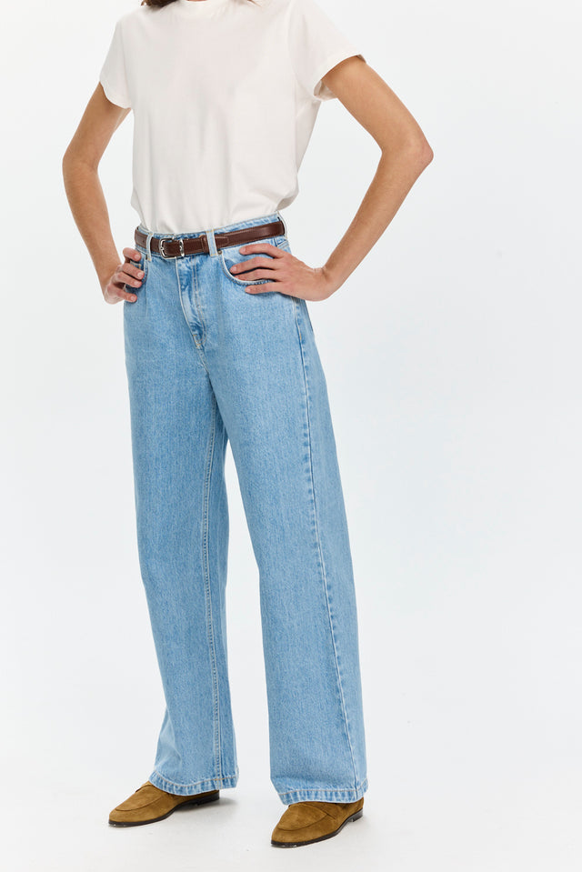 Wide Leg Denim Light Blue
