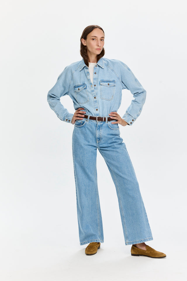 Denim Shirt Sky Blue