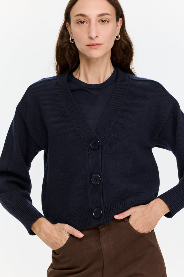 Mia Cardigan Midnight Blue