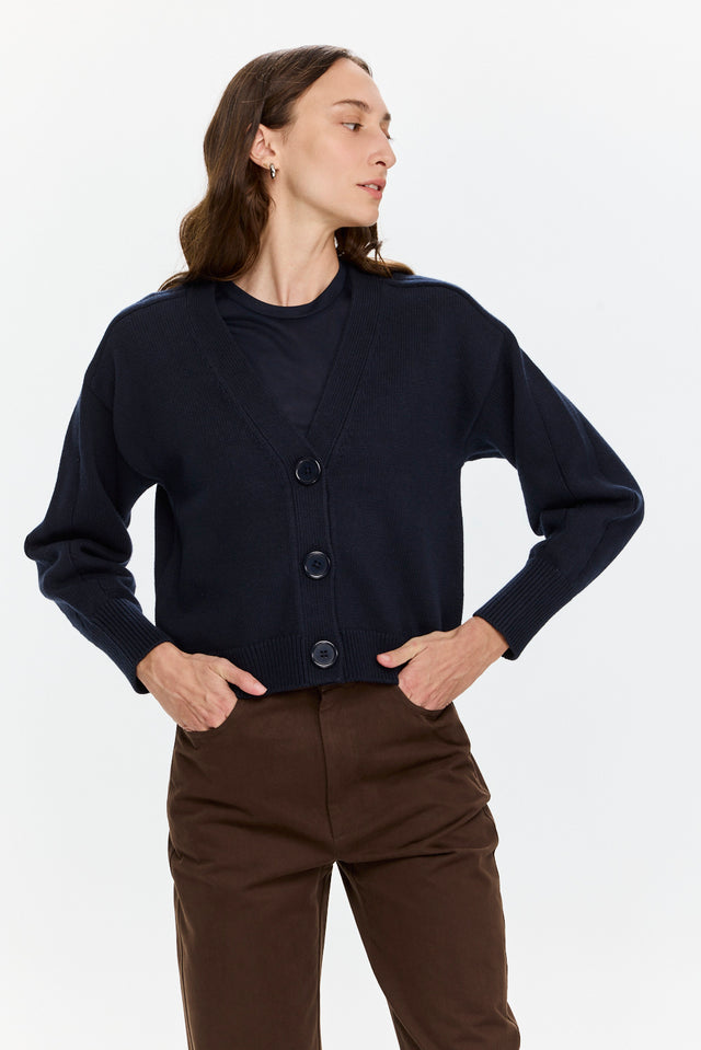 Mia Cardigan Midnight Blue