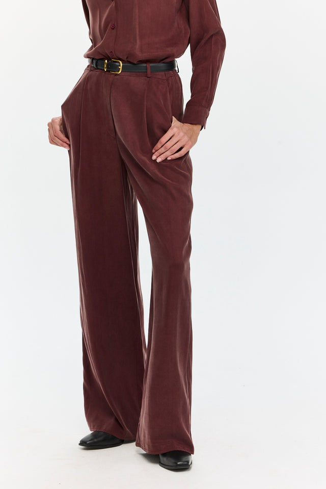 Cupro Pants Bordoeax