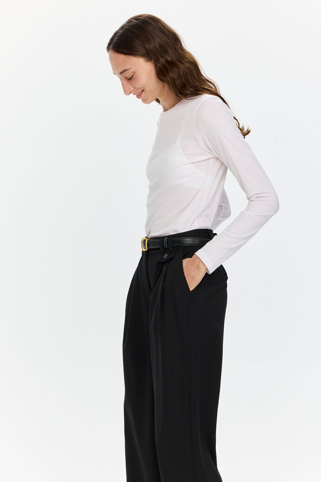 Mili Tencel Silk Top White