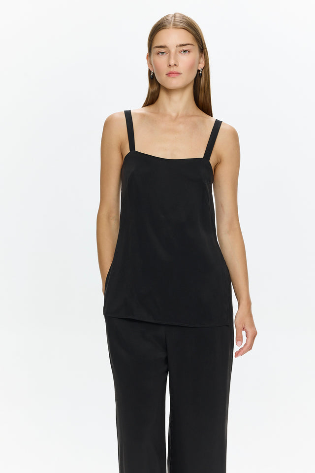 Margot Cupro Top Black