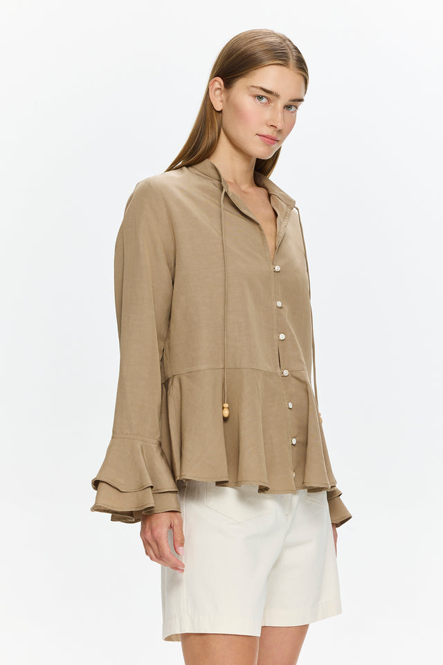 Charlotte Blouse Camel