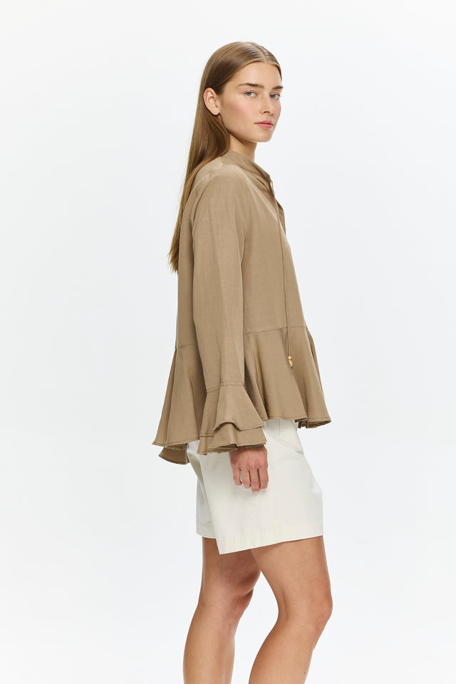 Charlotte Blouse Camel