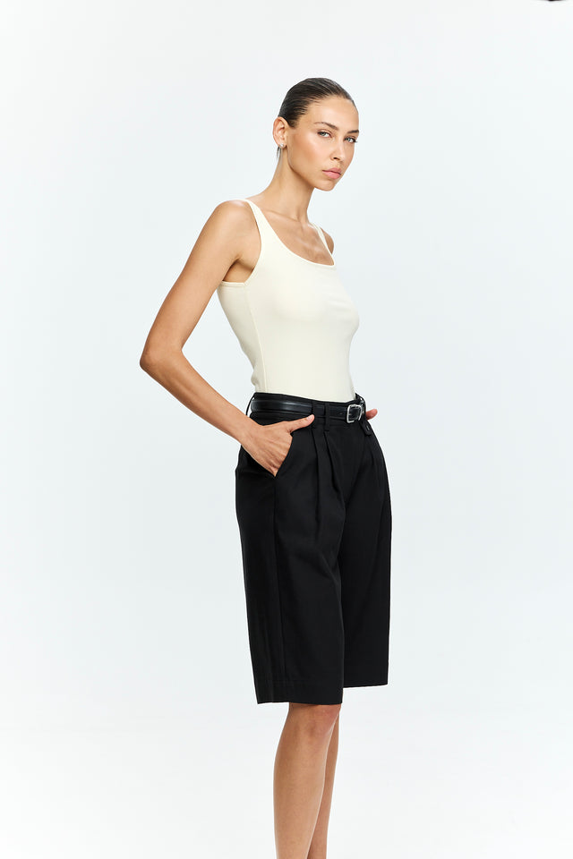 Noah Tencel Bermuda Black