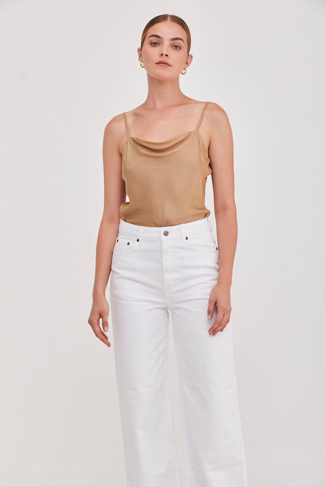 June Slip Tank Golden