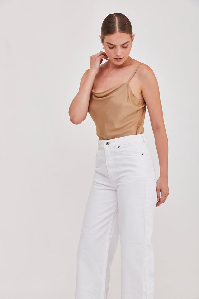 June Slip Tank Golden