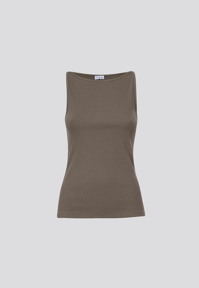 Vera Rib Tank Top Olive