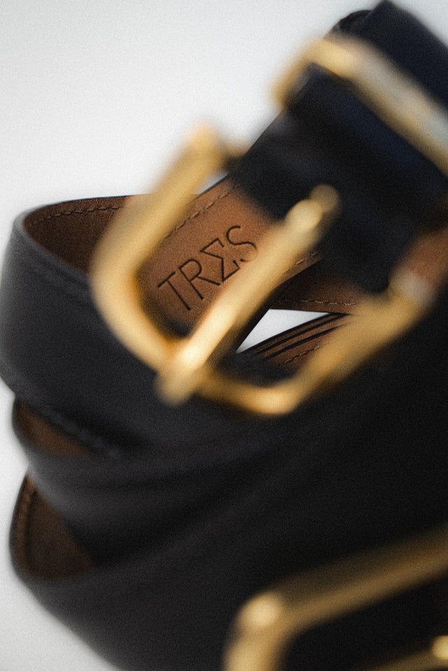TRES Signature Belt Black