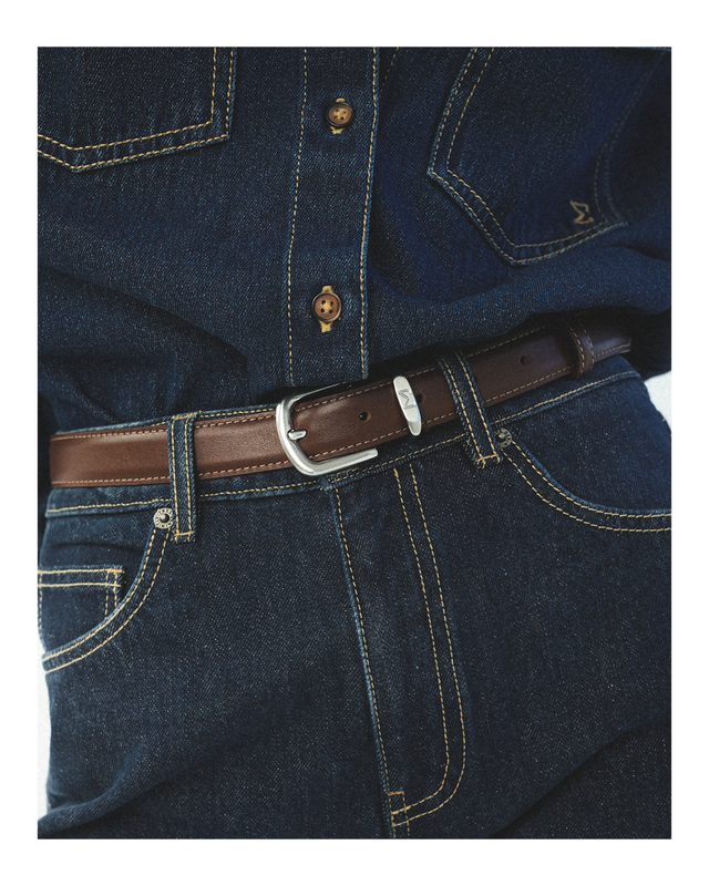 TRES Signature Belt Brown
