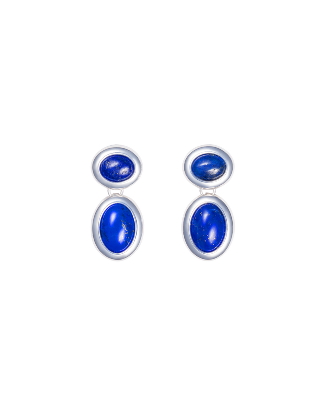 Lapis eye earrings