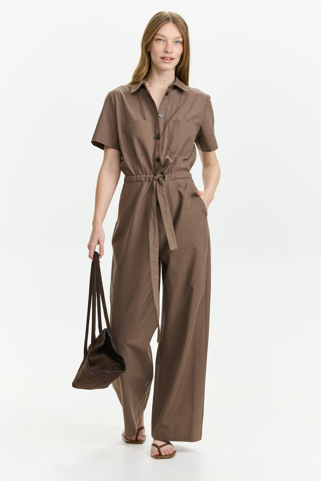 Ally Jumpsuit Dusty Brown