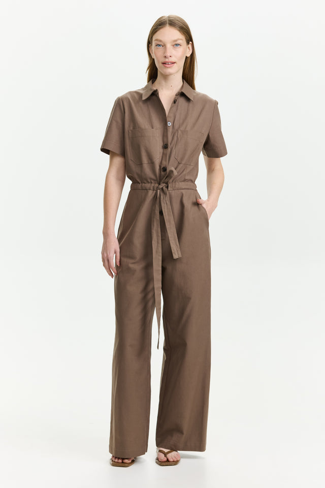 Ally Jumpsuit Dusty Brown