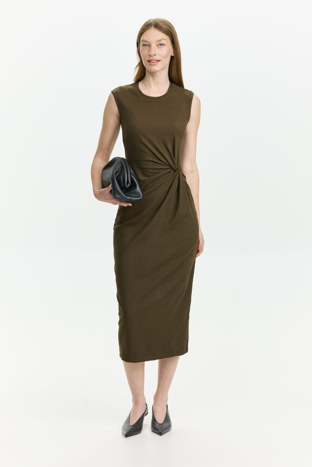 Lia Dress Dusty Brown