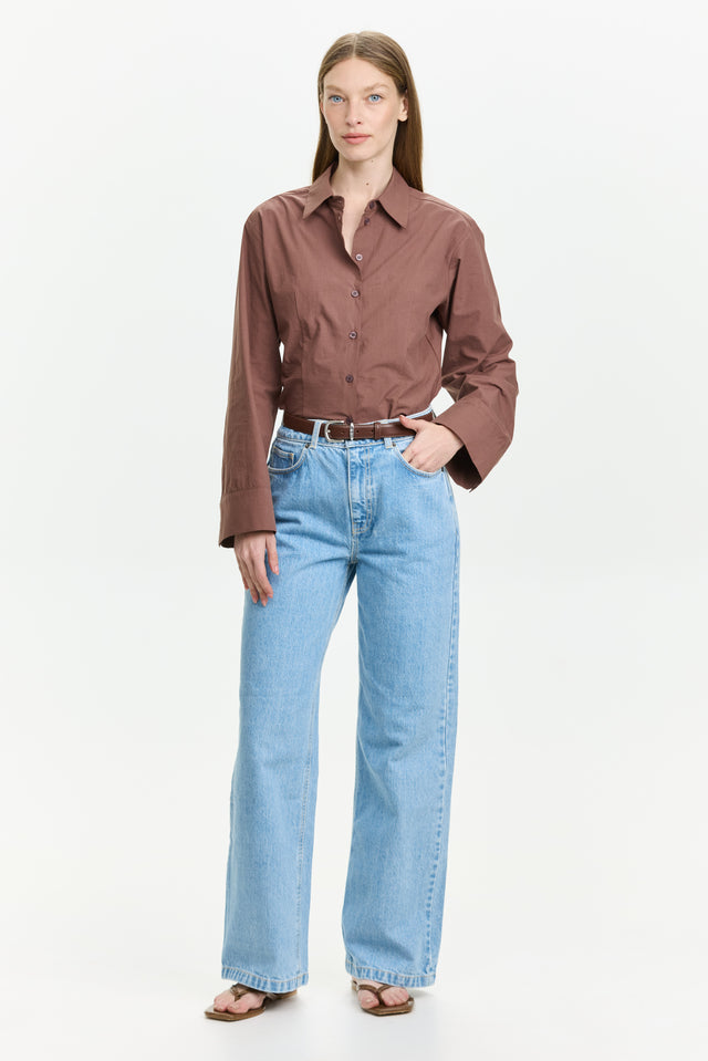 Wide Leg Denim Light Blue