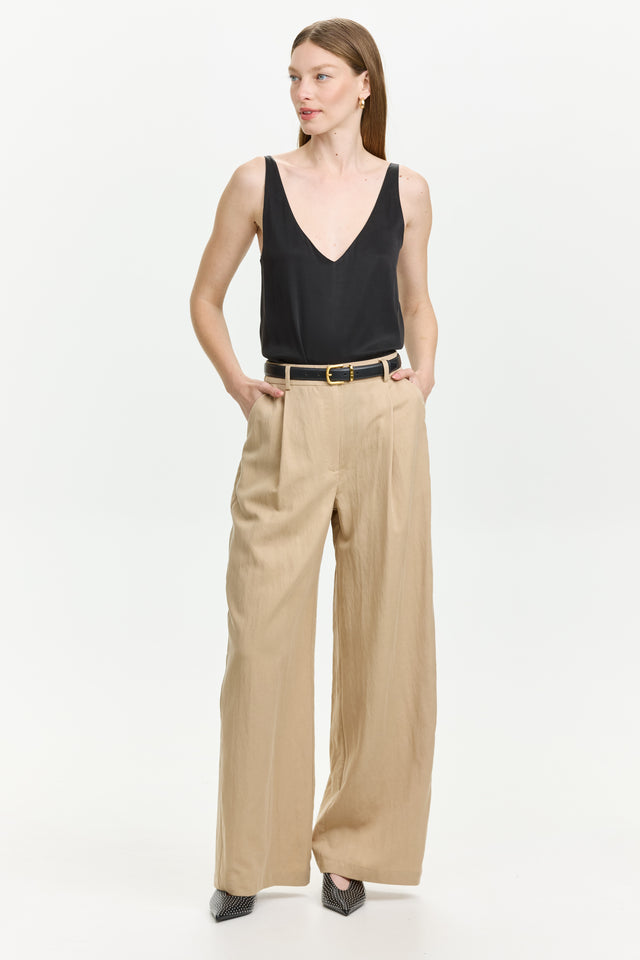 Oliver Cotton Pants Beige
