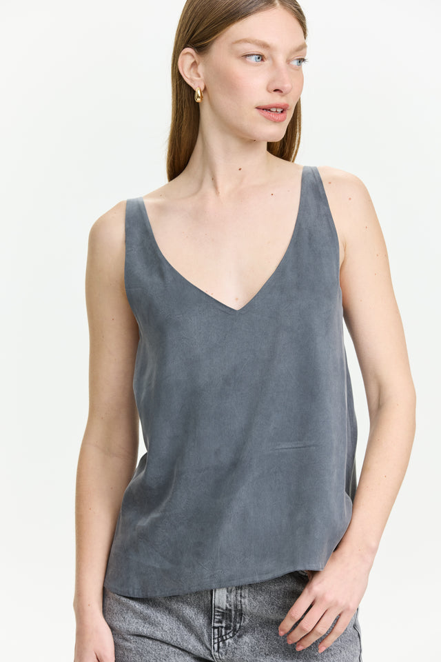 Erin Top Cupro Grey