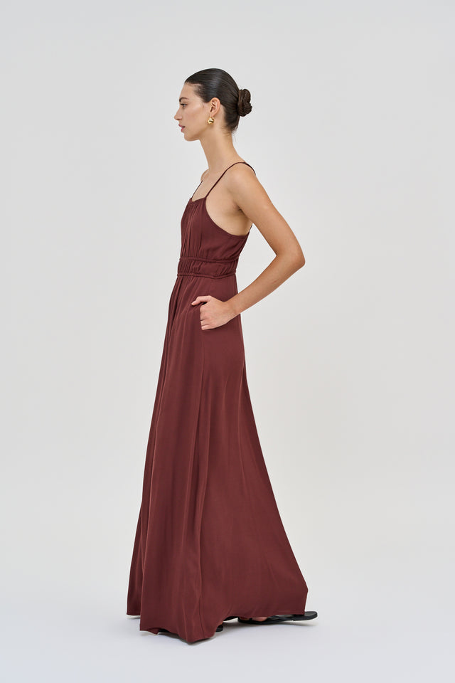 Helena Dress Burgundy