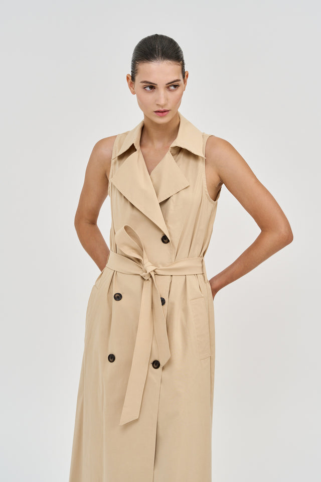 Trench Dress Beige