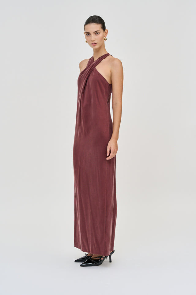 Fiona Dress Burgundy