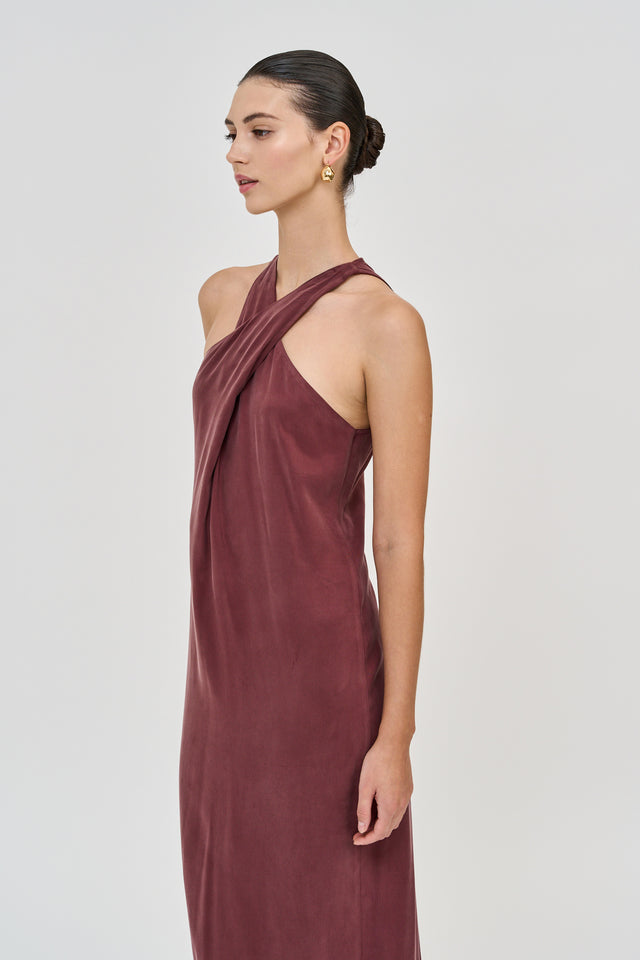 Fiona Dress Burgundy