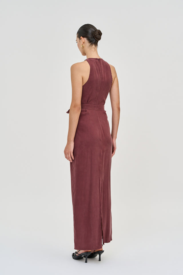 Fiona Dress Burgundy