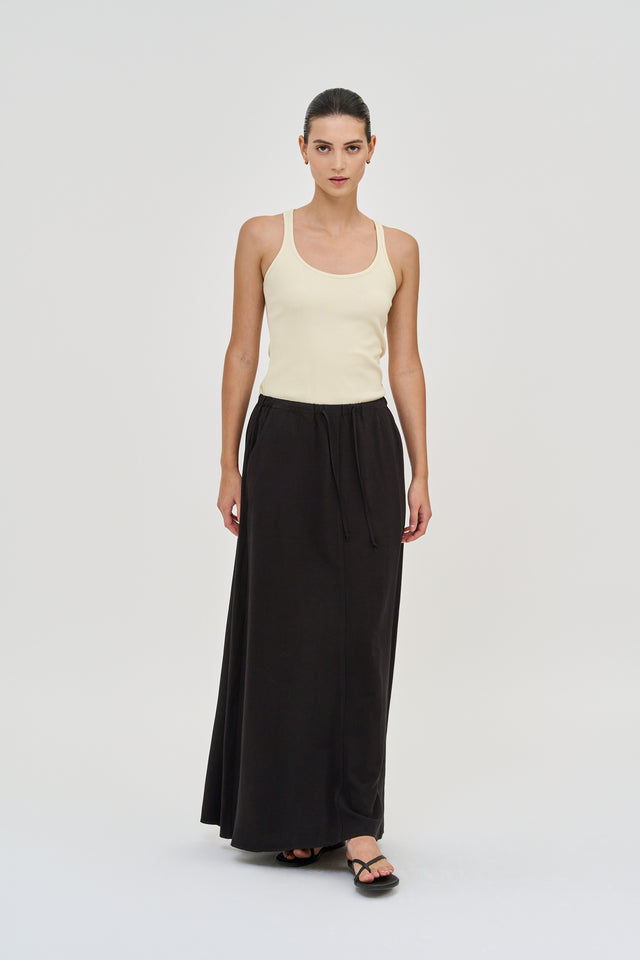 Vera Skirt Linen Black