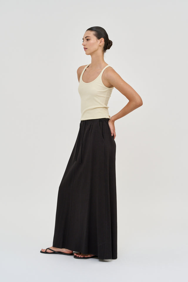 Vera Skirt Linen Black