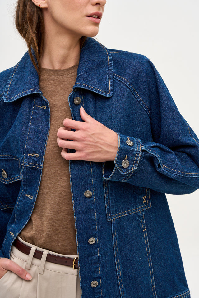 Denim Jacket Deep Blue