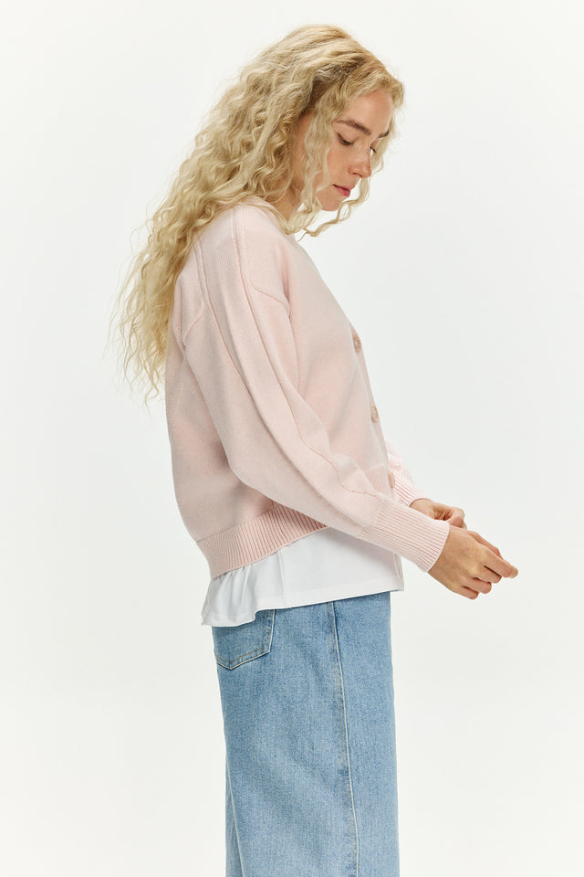 Mia Cardigan Soft Pink
