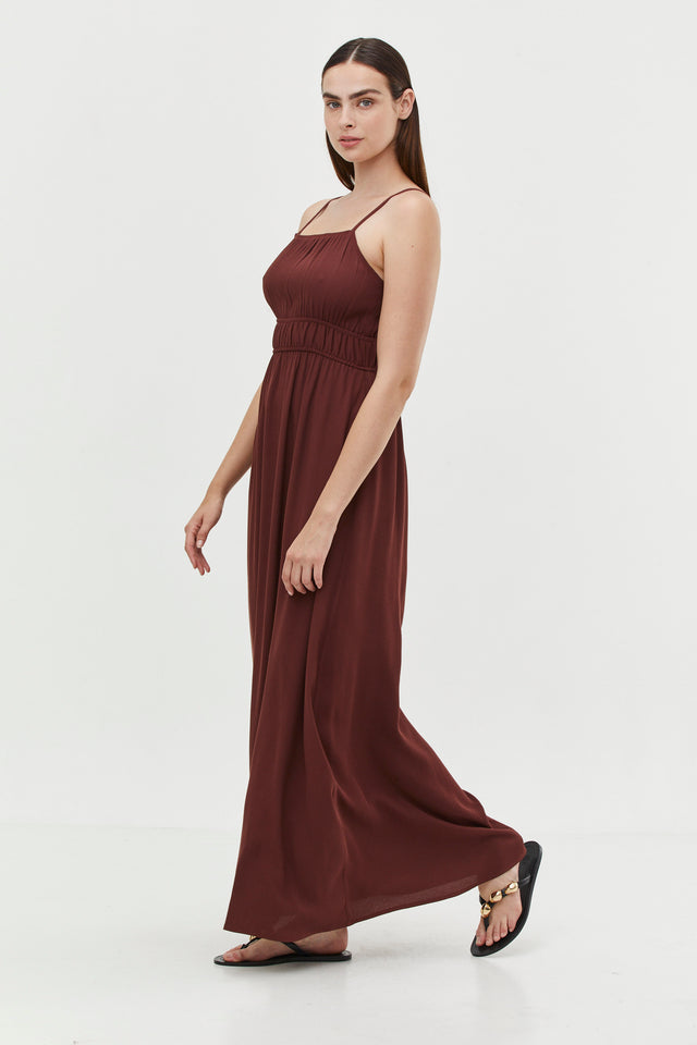 Helena Dress Burgundy