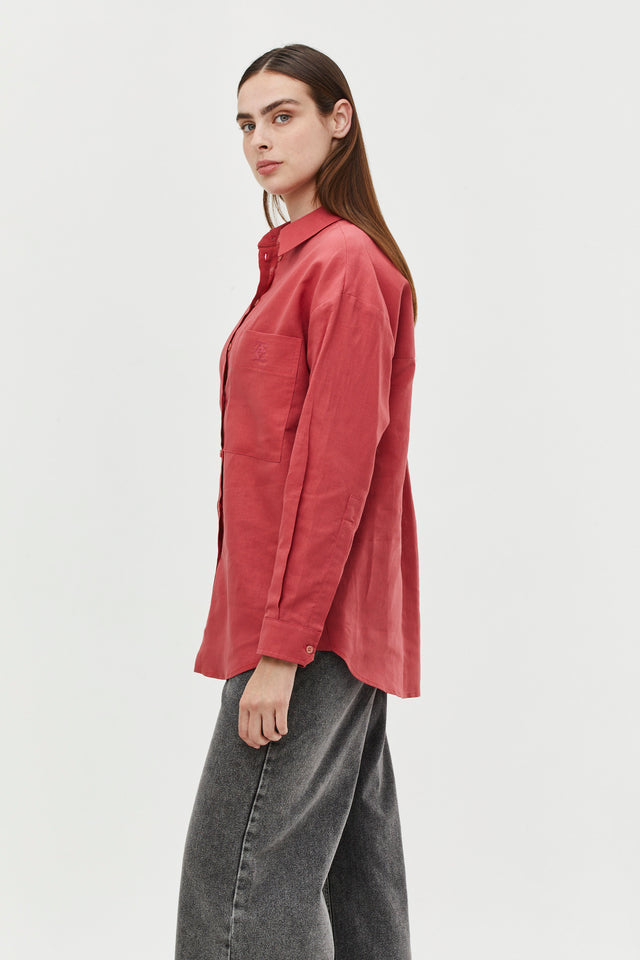 Andy Blouse Linen Rouge