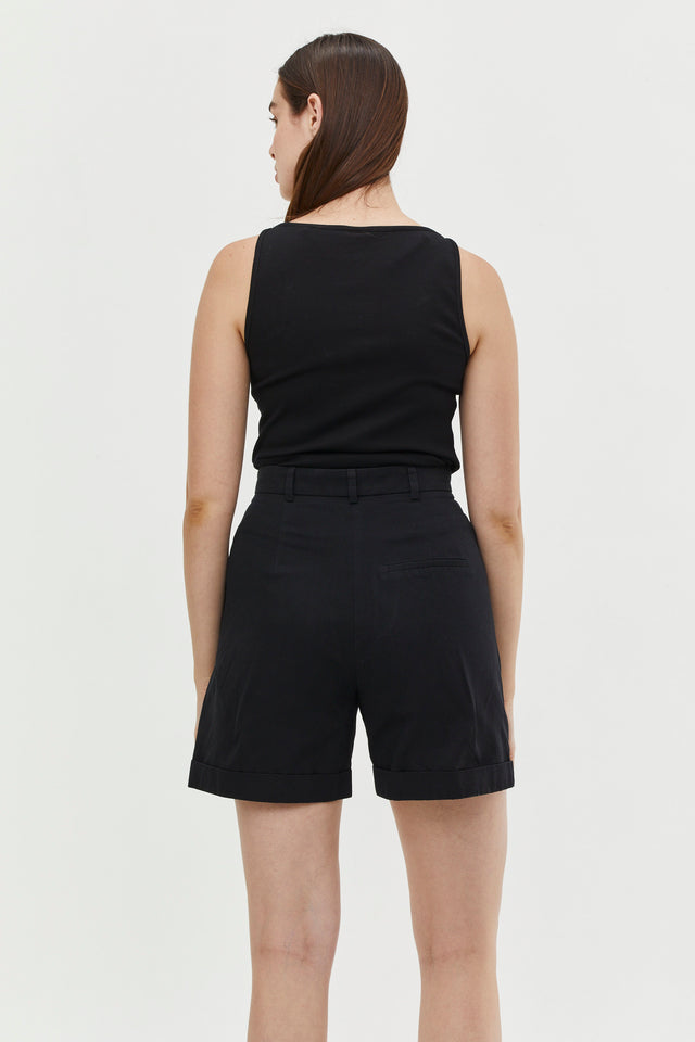 Leon Shorts Cotton Black