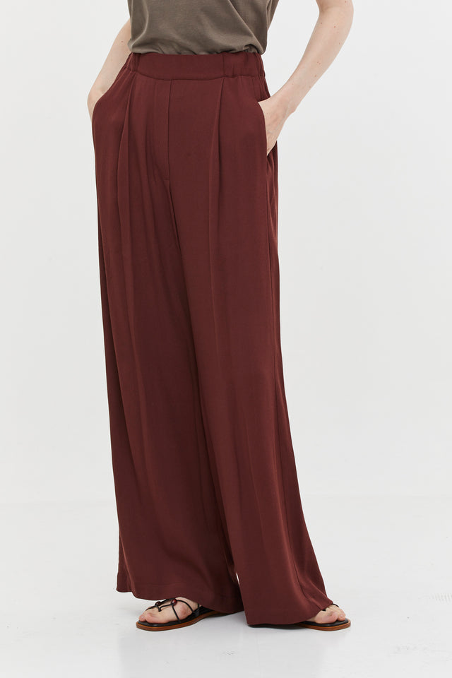 Ivy Ecovero Pants Burgundy